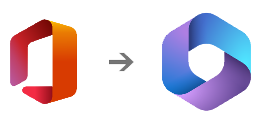 Verandering logo Microsoft